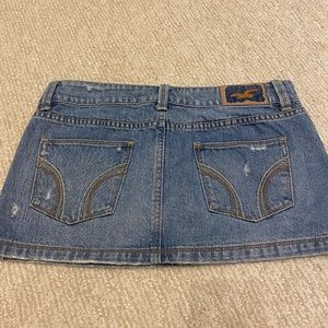 Hollister Blue Denim Mini Skirt